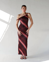 Emory Park - Blushing Horizon Mesh Maxi Dress