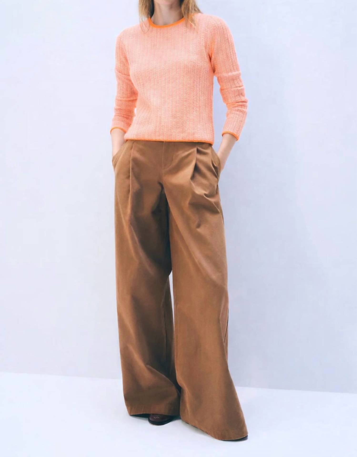 White + Warren - Cashmere Textured Crewneck Top