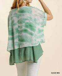 Umgee - Tie Dye Layered Top
