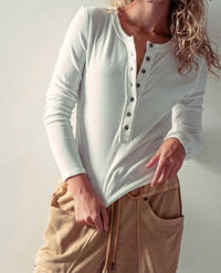 Urban Daizy - Long Sleeve Henley Top