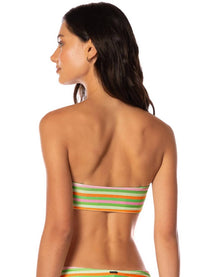 Maaji - Rainbow Stripe Tiffany Strapless Bandeau Bikini Top