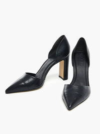 ABLE Women's Sarai D'orsay Heel in black - women's heels - detail view