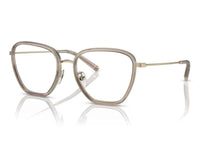 Tory Burch - Women's Transparent Square Non-polarized Eyeglasses
