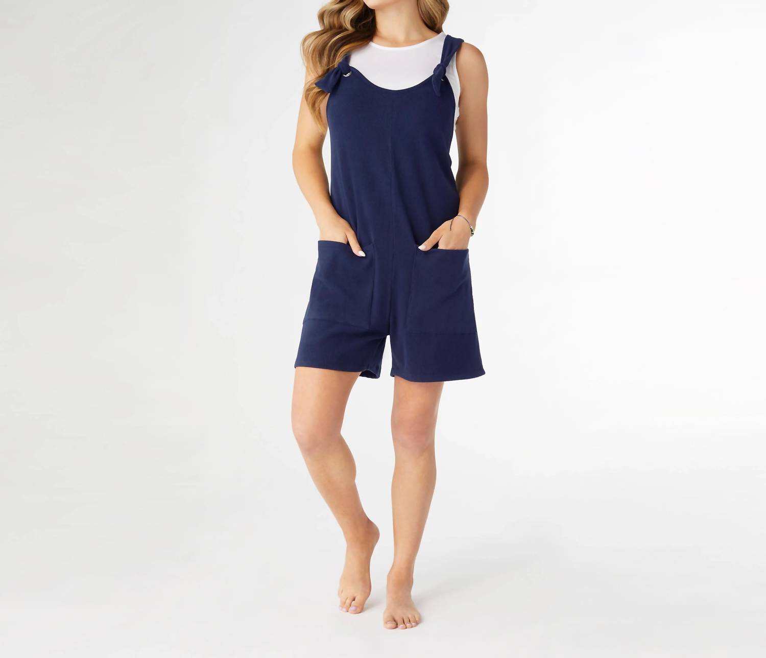Coco + Carmen - Weekend Brushed Ribbed Shortalls