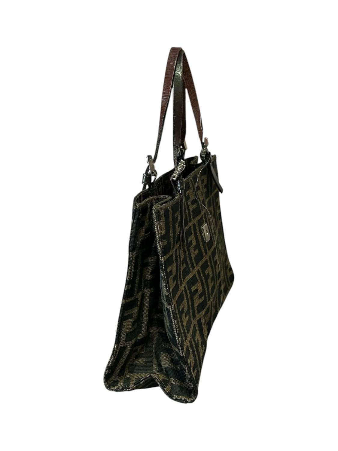 Fendi - Women's Zucca Leather Shoulder Bag