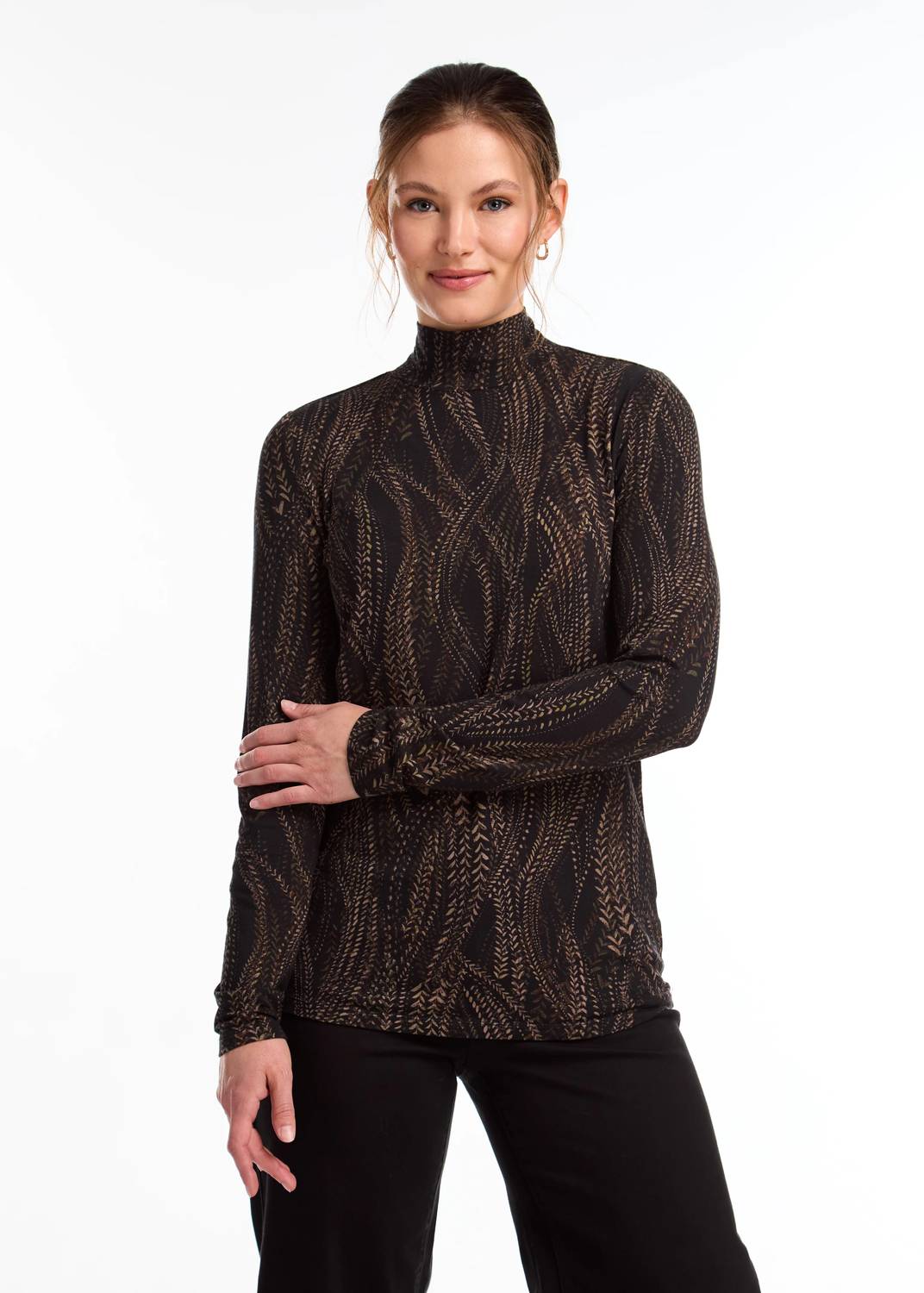 Fdj - Mockneck Long Sleeve Tee