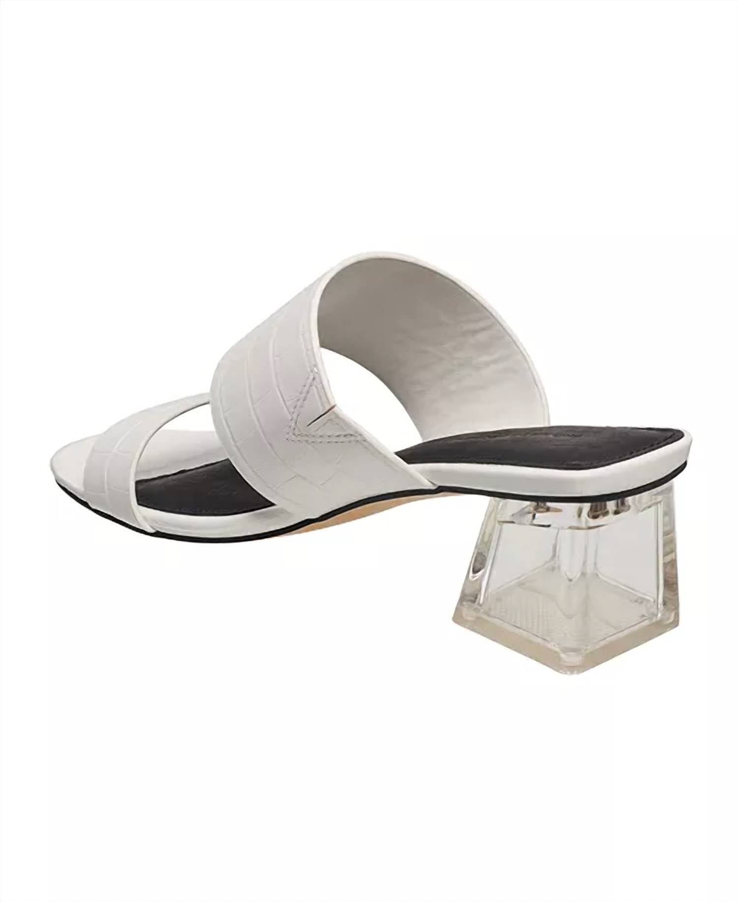 French Connection - Women's Crocodile Slide Sandal
