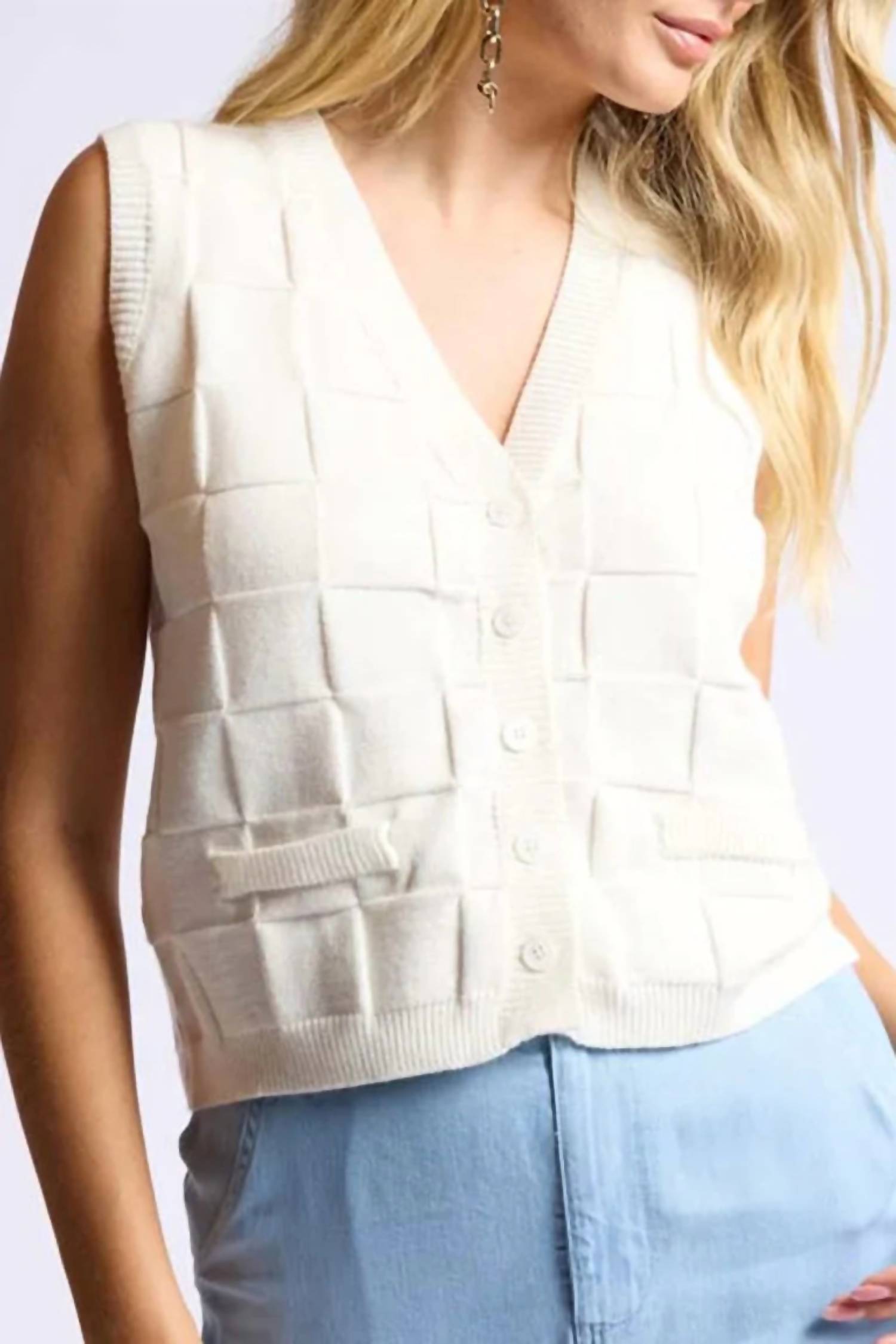 Sage The Label - Jennie Checkered Vest