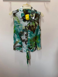 600 West - Women's Tibet Tie Front Sleeveless Blouse