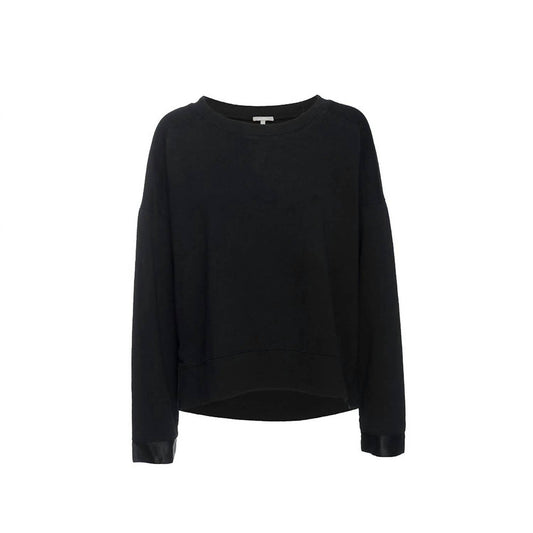 Izzy French Terry Sweatshirt With Satin Cuffs