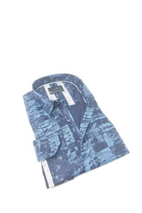 Eight X - Shadow Print Button Down Shirt