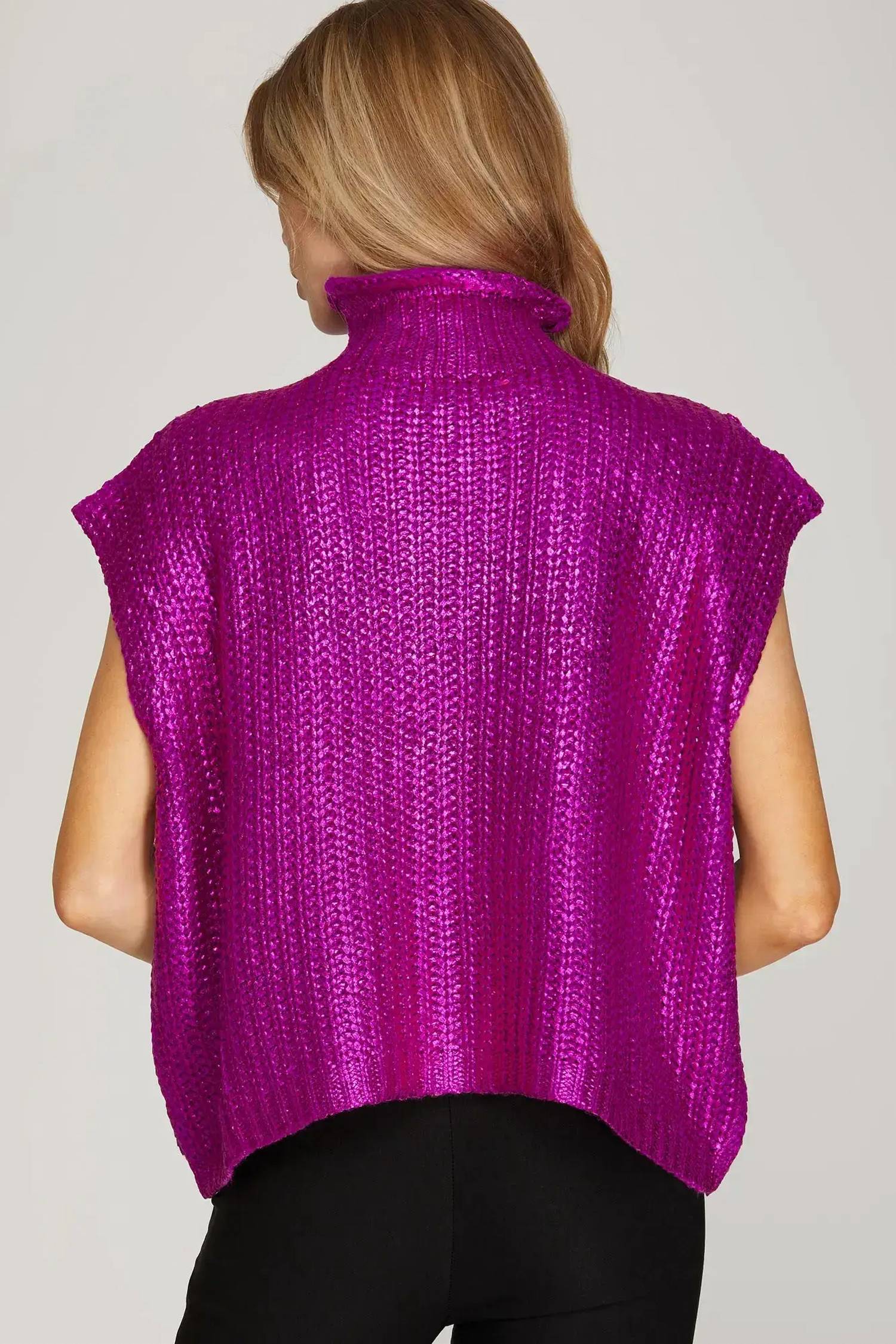 She + Sky - Brooke Metallic Sweater