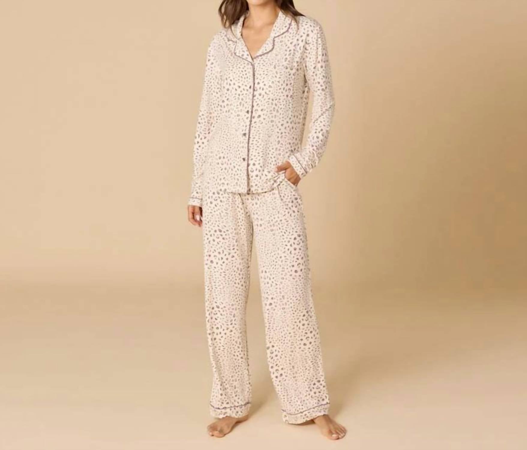 Softies - Aria Slim Notch Collar Pajama Set