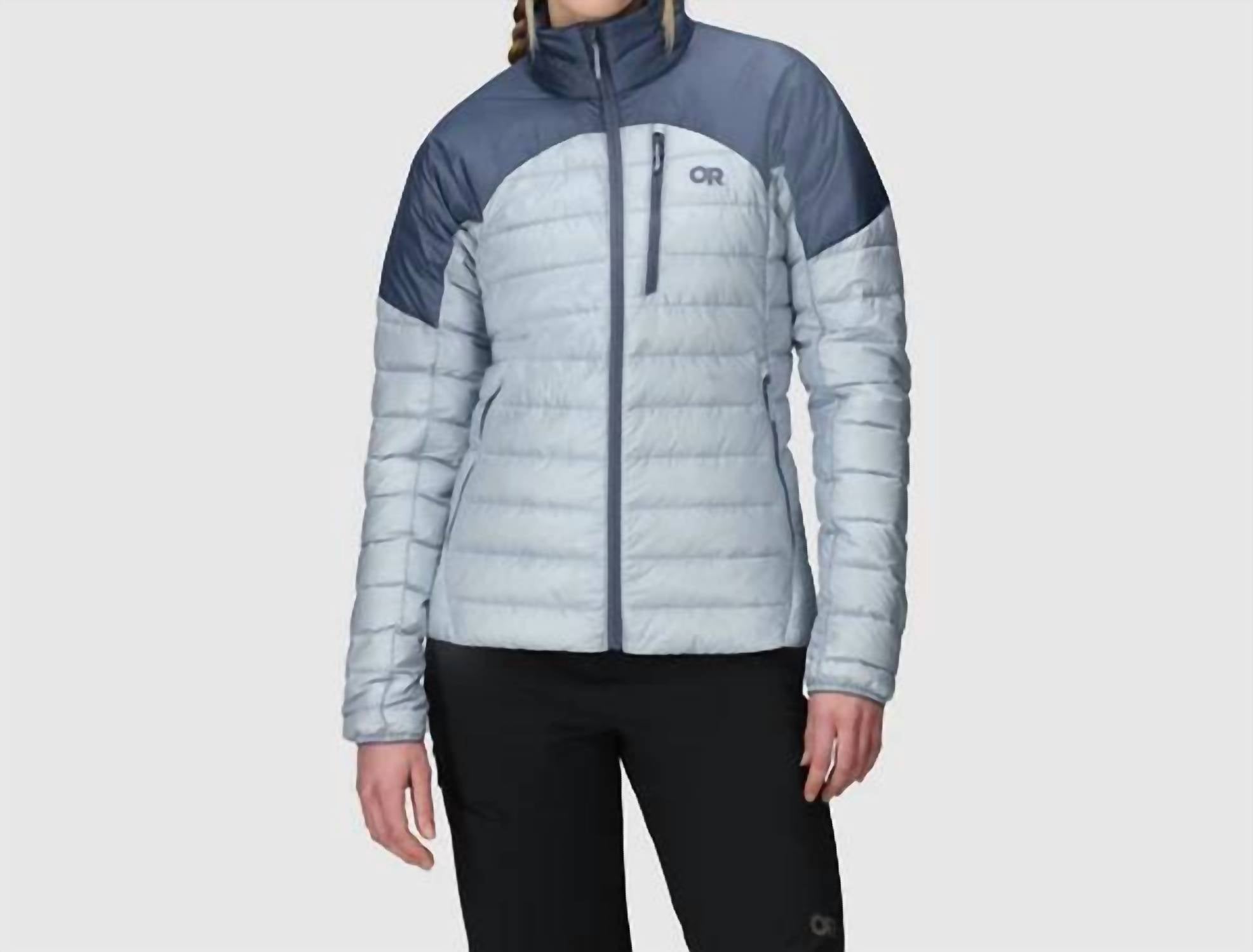 OUTDOOR RESEARCH Helium Down Jacket in deep fjord - women's jacket