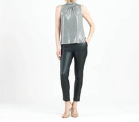 Clara Sun Woo - Sleeveless Pleated Detail Tank