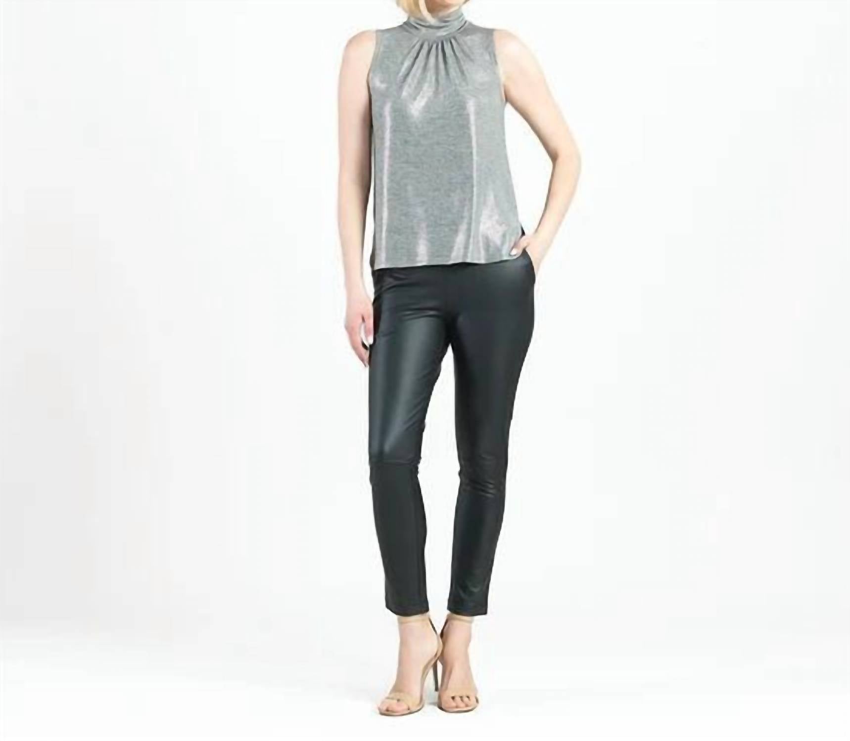Clara Sun Woo - Sleeveless Pleated Detail Tank