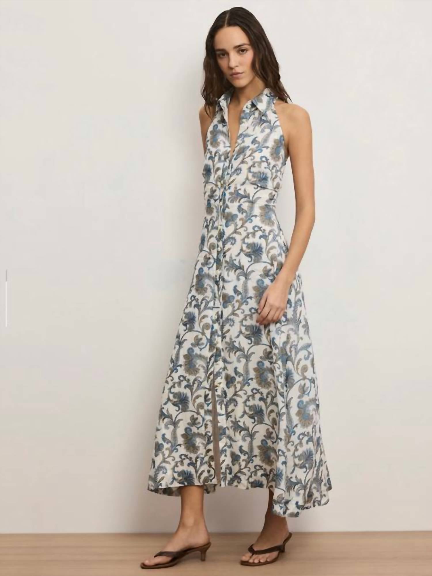 Veronica Beard - Mackey Halter Midi Dress