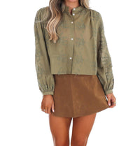 So Me - Meadow Bloom Floral Button Top