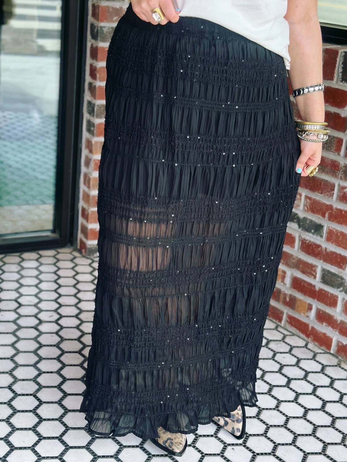 Endless Rose - Everly Sequin Maxi Skirt