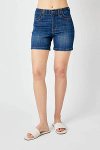 Judy Blue - High Waisted Elastic Waist Shorts