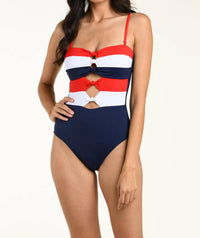 La Blanca - Knotted Bandeau One Piece Swimsuit