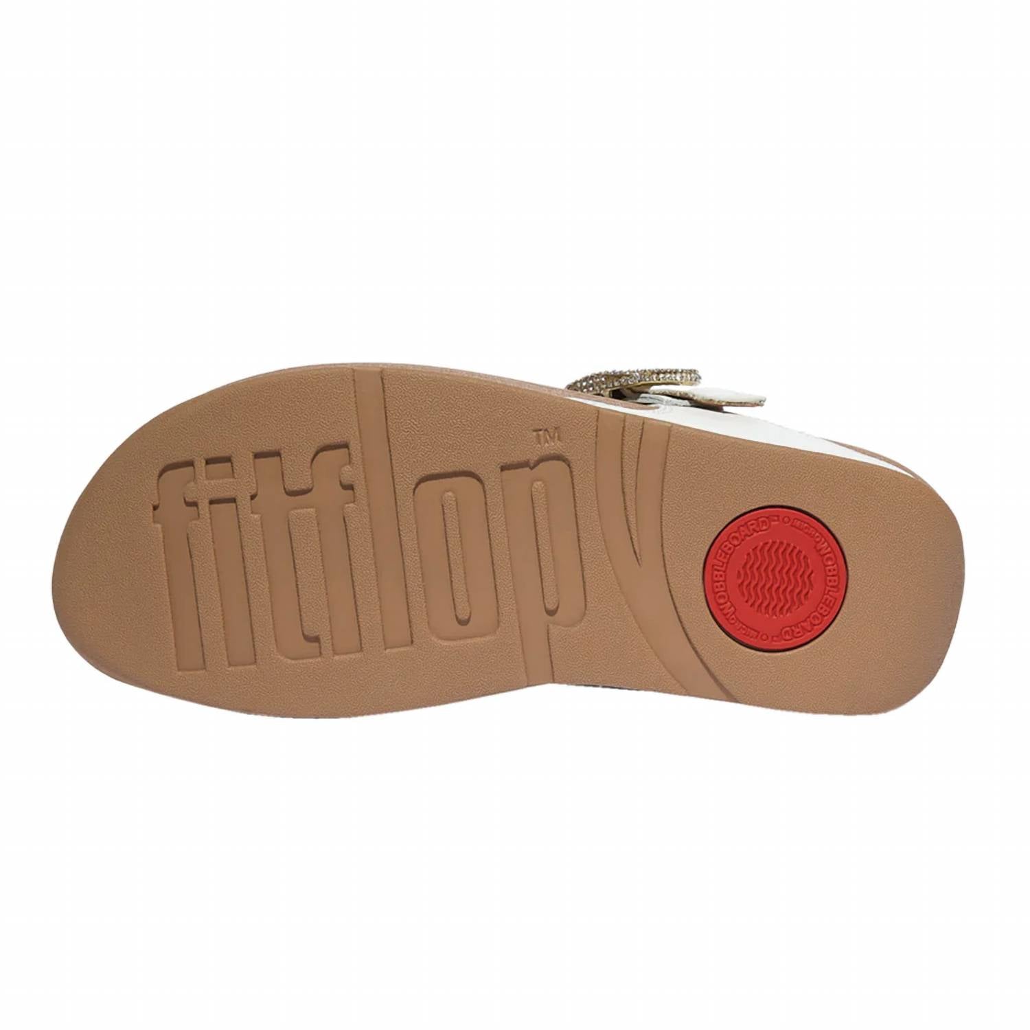 Fitflop - Women's Lulu Crystal Buckle Leather Toe Post Sandals