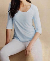 Marble - Double Layer Scoop Neck Top
