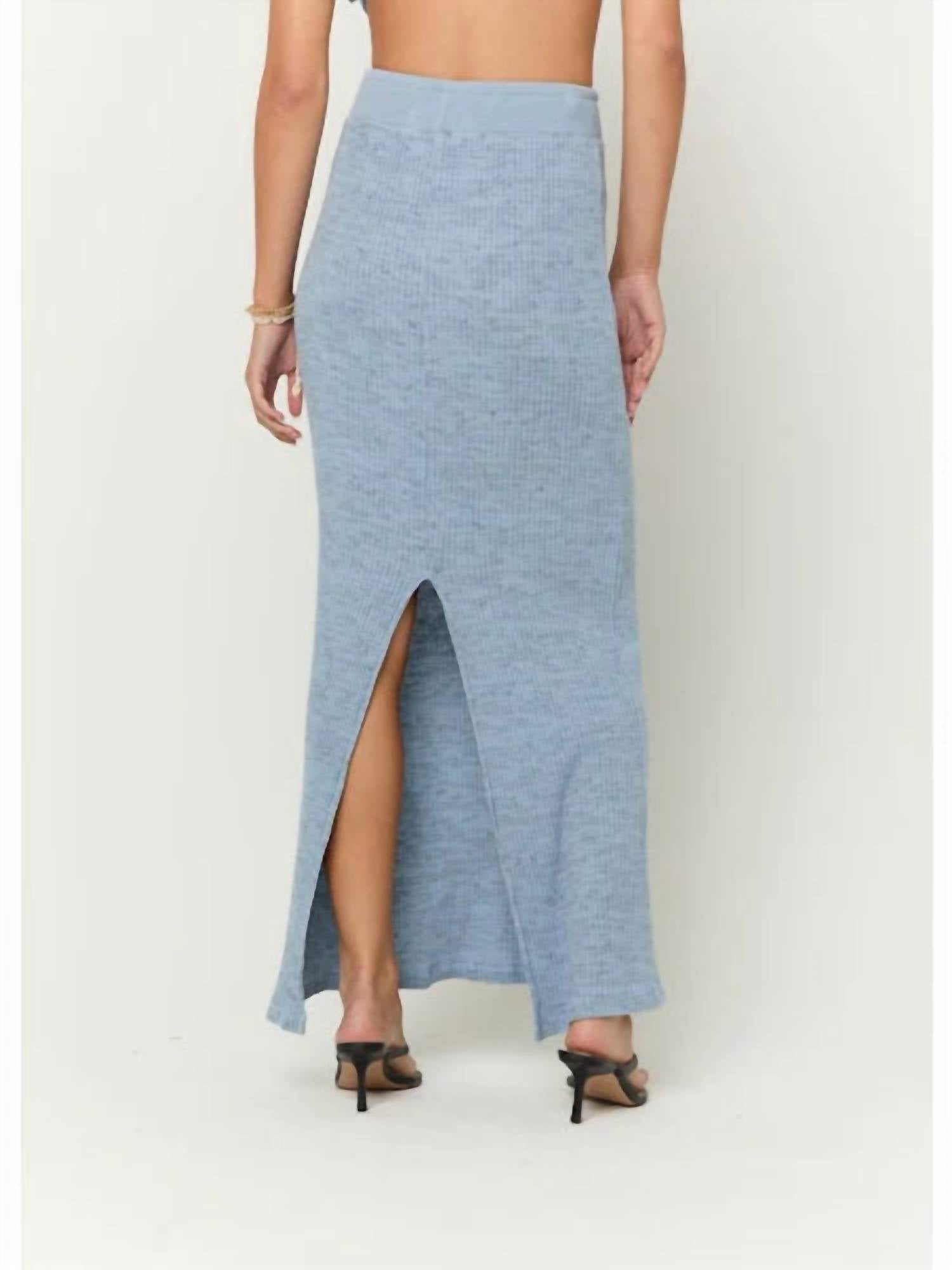 Project Social T - Milan Sweater Rib Midi Skirt