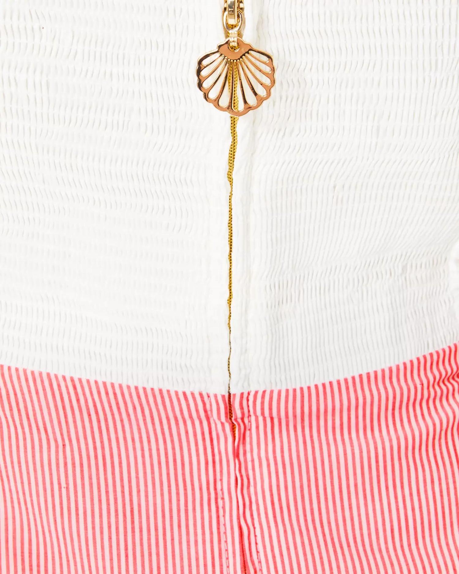 Lilly Pulitzer Winslow Eyelet Stripe Dress in mizner red 1 - women's dress - view 4