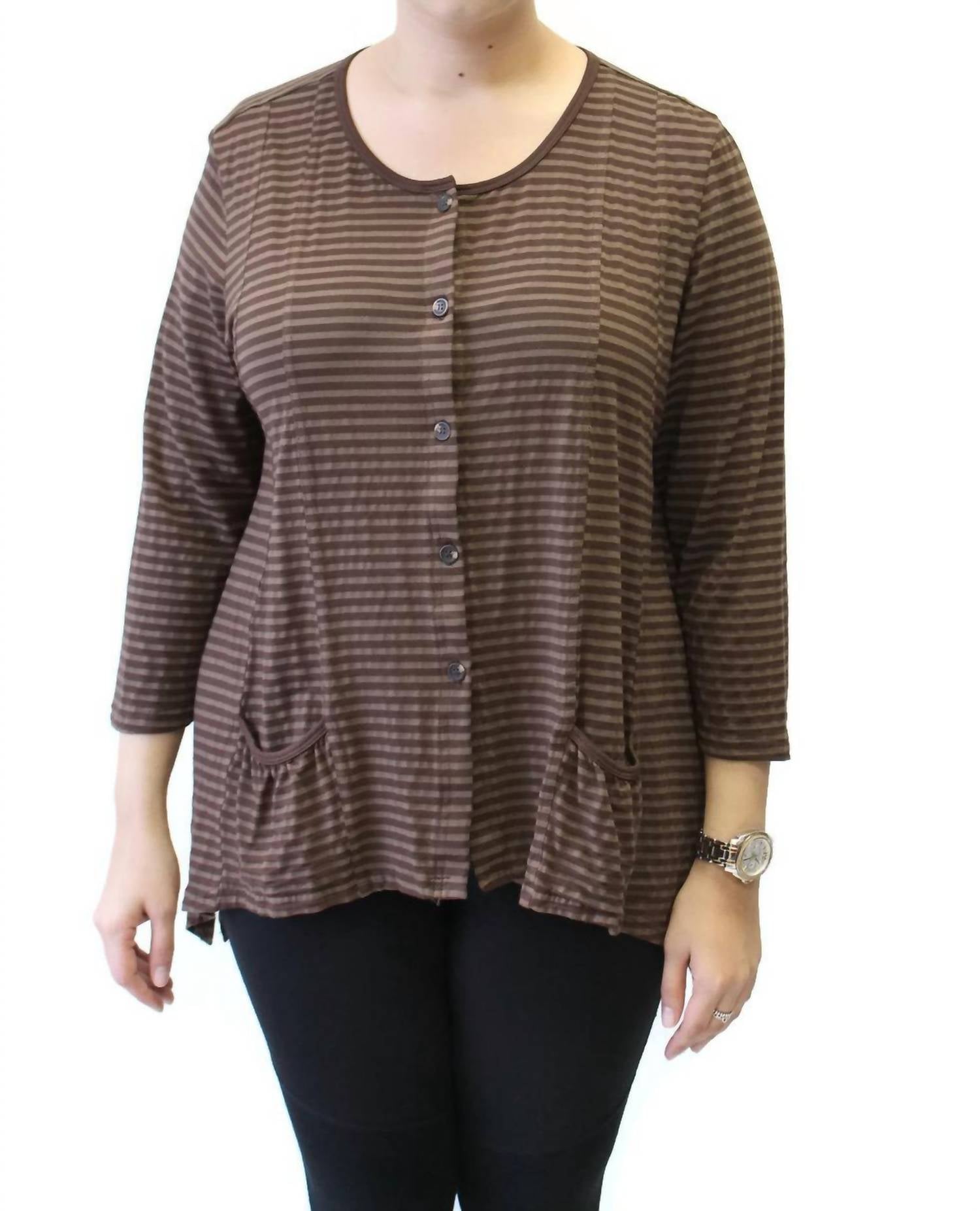 Kleen - Tonal Striped Pocket Cardigan