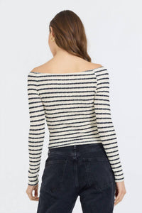 Vintage Havana - Striped Off Shoulder Top