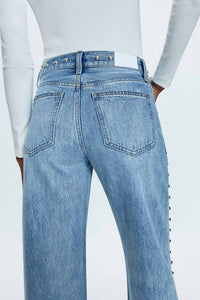 Pistola - Lexi Mid Rise Bowed Straight Jean