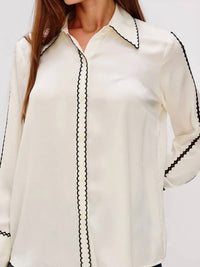 Rails Aloise Blouse in ivory - women's blouse - alternate view