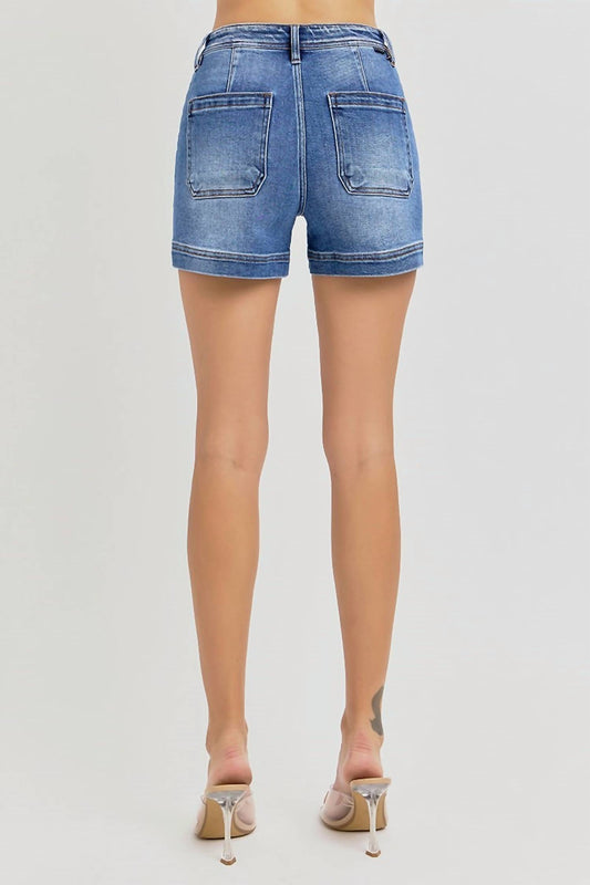 Risen - High Rise Front Pocket Shorts