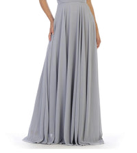 Eva - Florence Pleated Off Shoulder Chiffon Dress