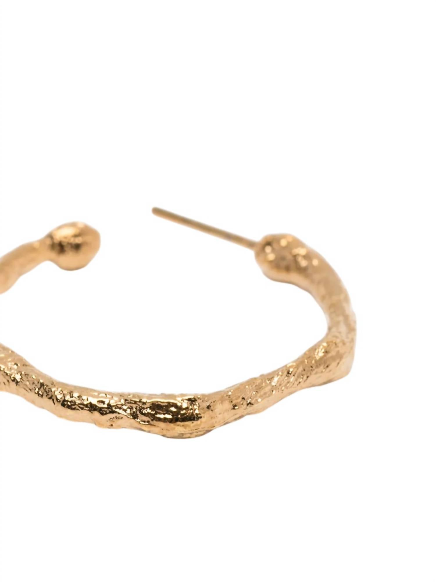 forte forte 9987 Big Hoop Earrings in oro - women's jewelry - detail view