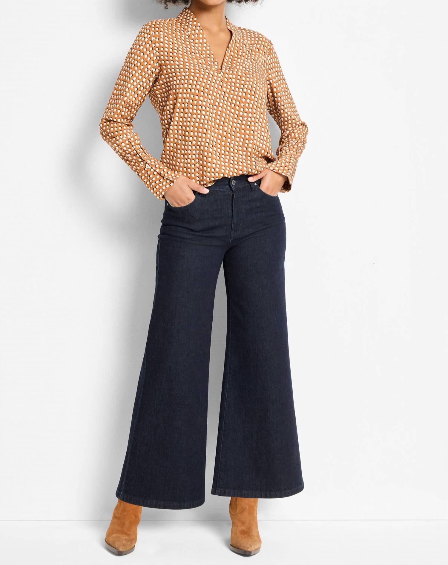 Nic + Zoe - Shadow Dot Top
