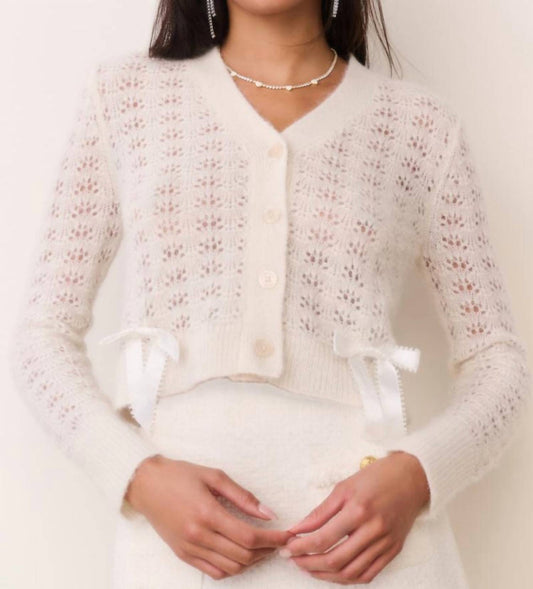 Loveshackfancy - Lilly Alpaca-blend Bow Cardigan