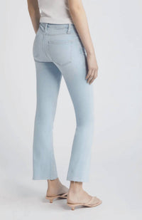Frame - Le Crop Leg Mini Boot Cut Raw Fray Jeans