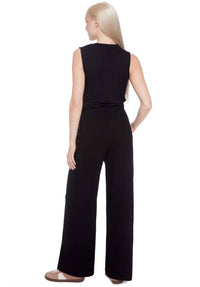 I Love Tyler Madison - Claude Textured Techno Wide-leg Pants