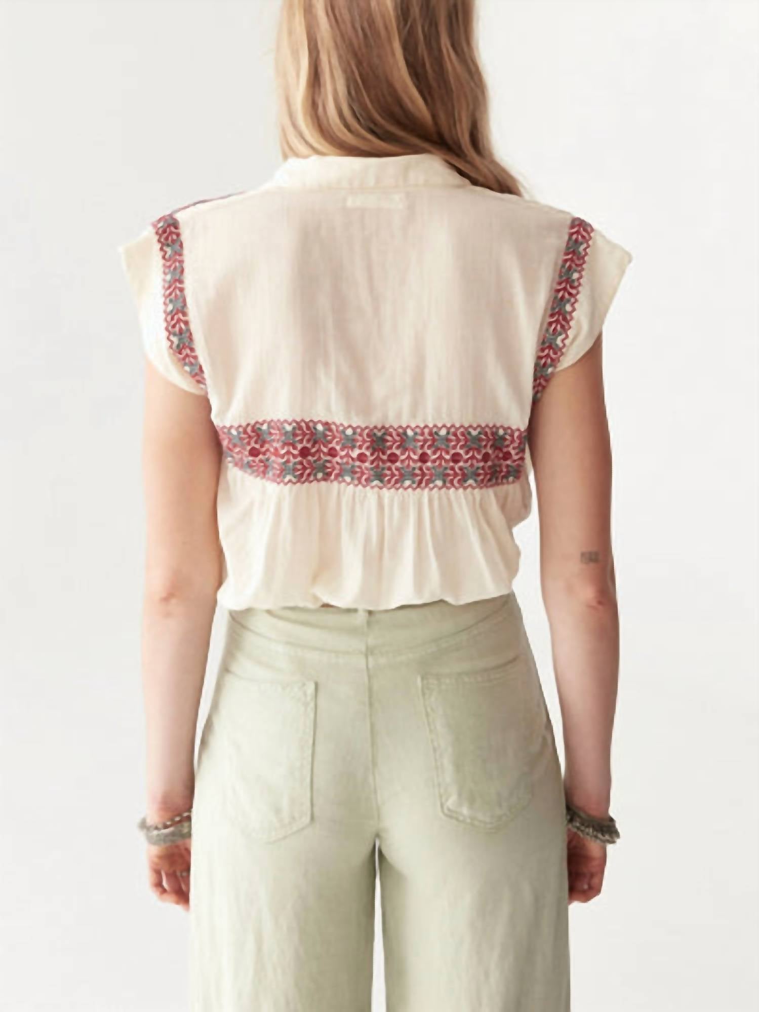 Maison Hotel Marisa Pant in avocado - women's pants - view 4