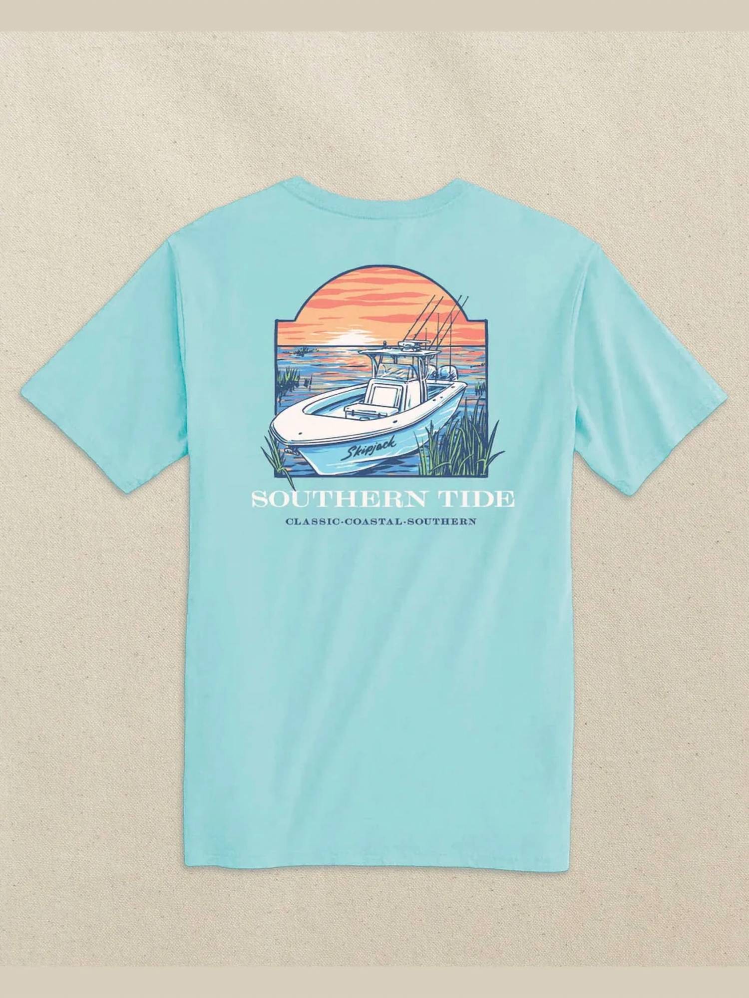 Southern Tide - Men's Sunset Skipjack Boat Short Sleeve T-shirt