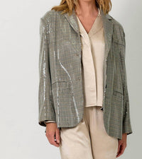 Mystree - Shiny Oversized Blazer