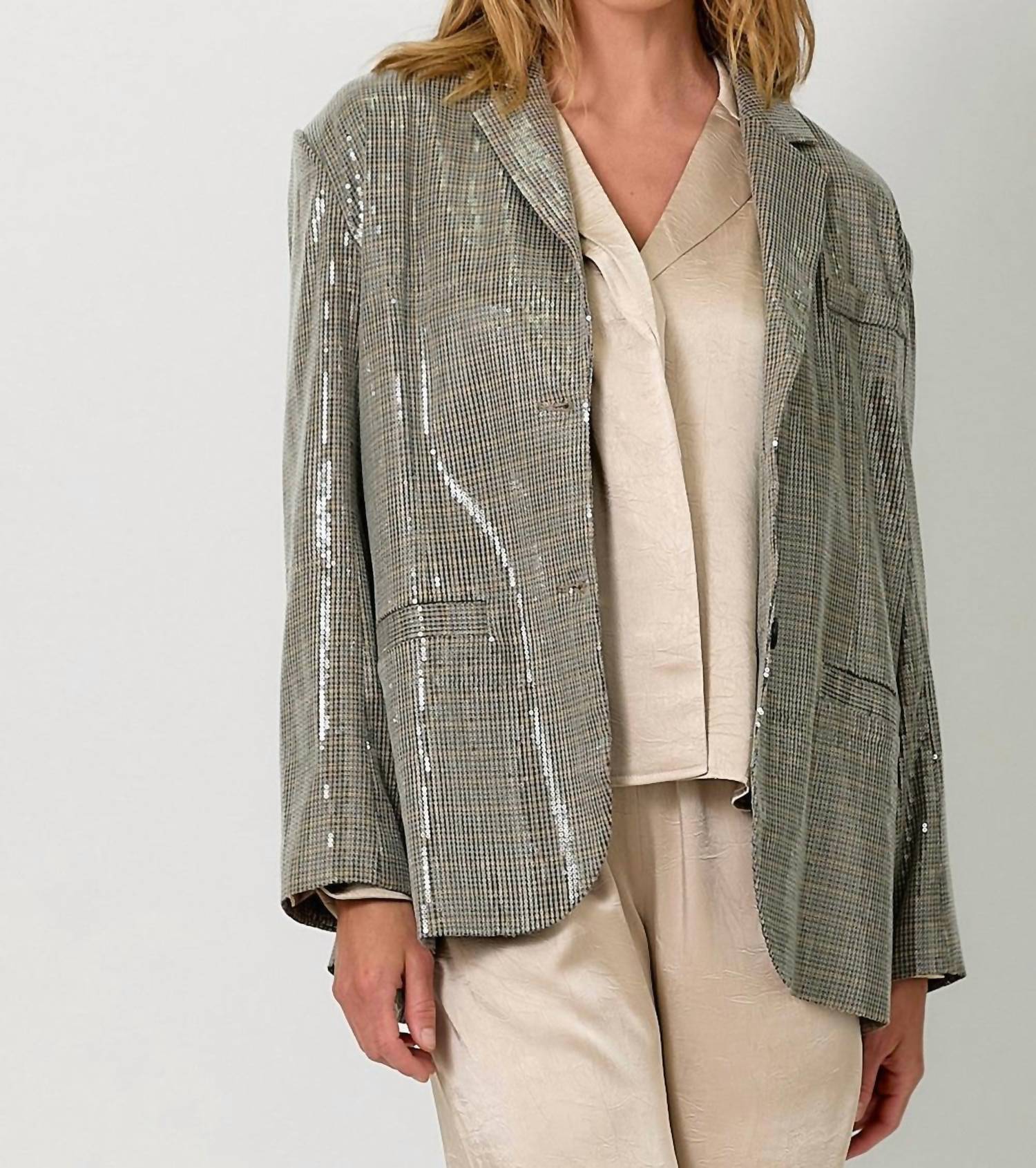 Mystree - Shiny Oversized Blazer