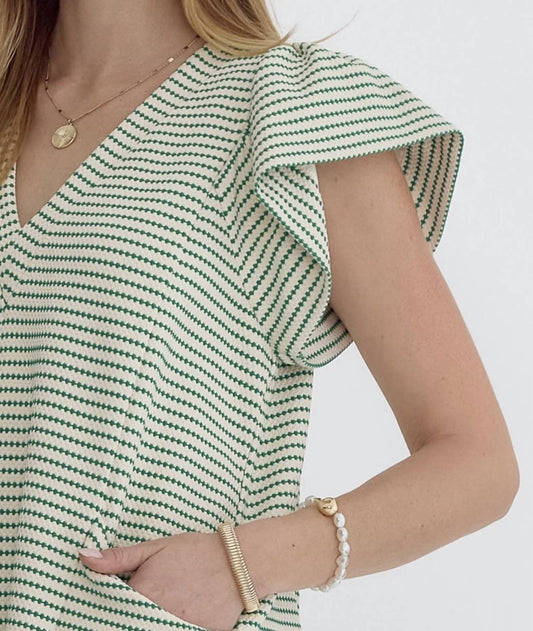 Entro - Willow Striped Shift Dress