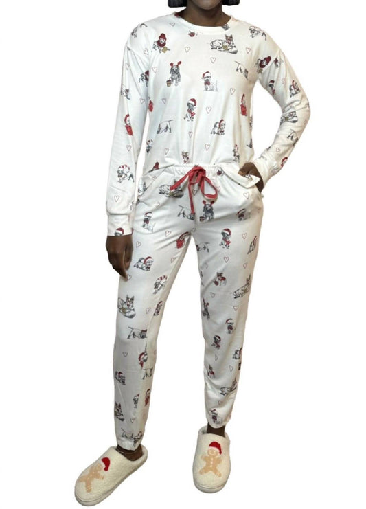 Pj Salvage - Christmas Pup Pajama Set