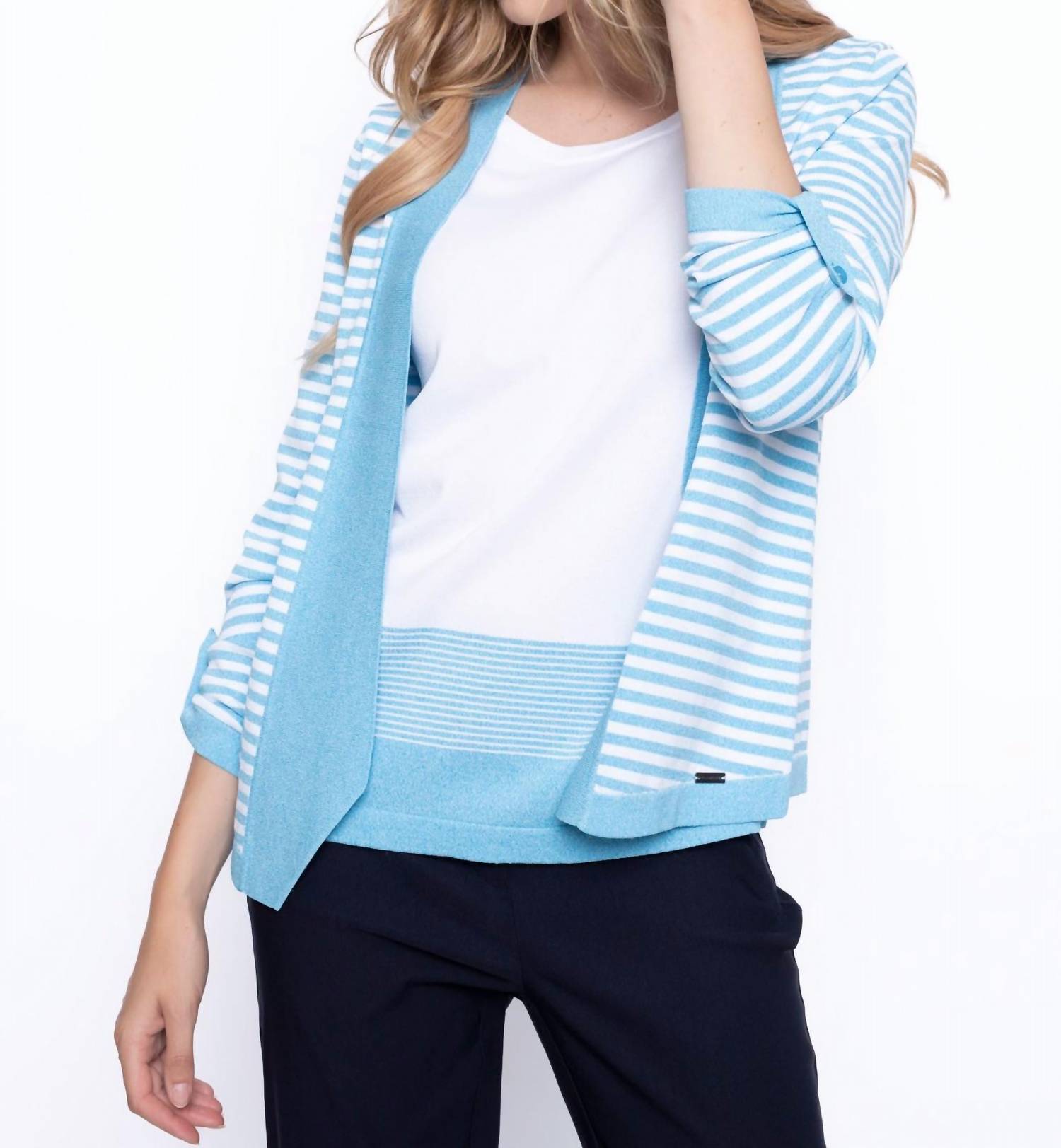 Picadilly - Open Front Stripe Jacket