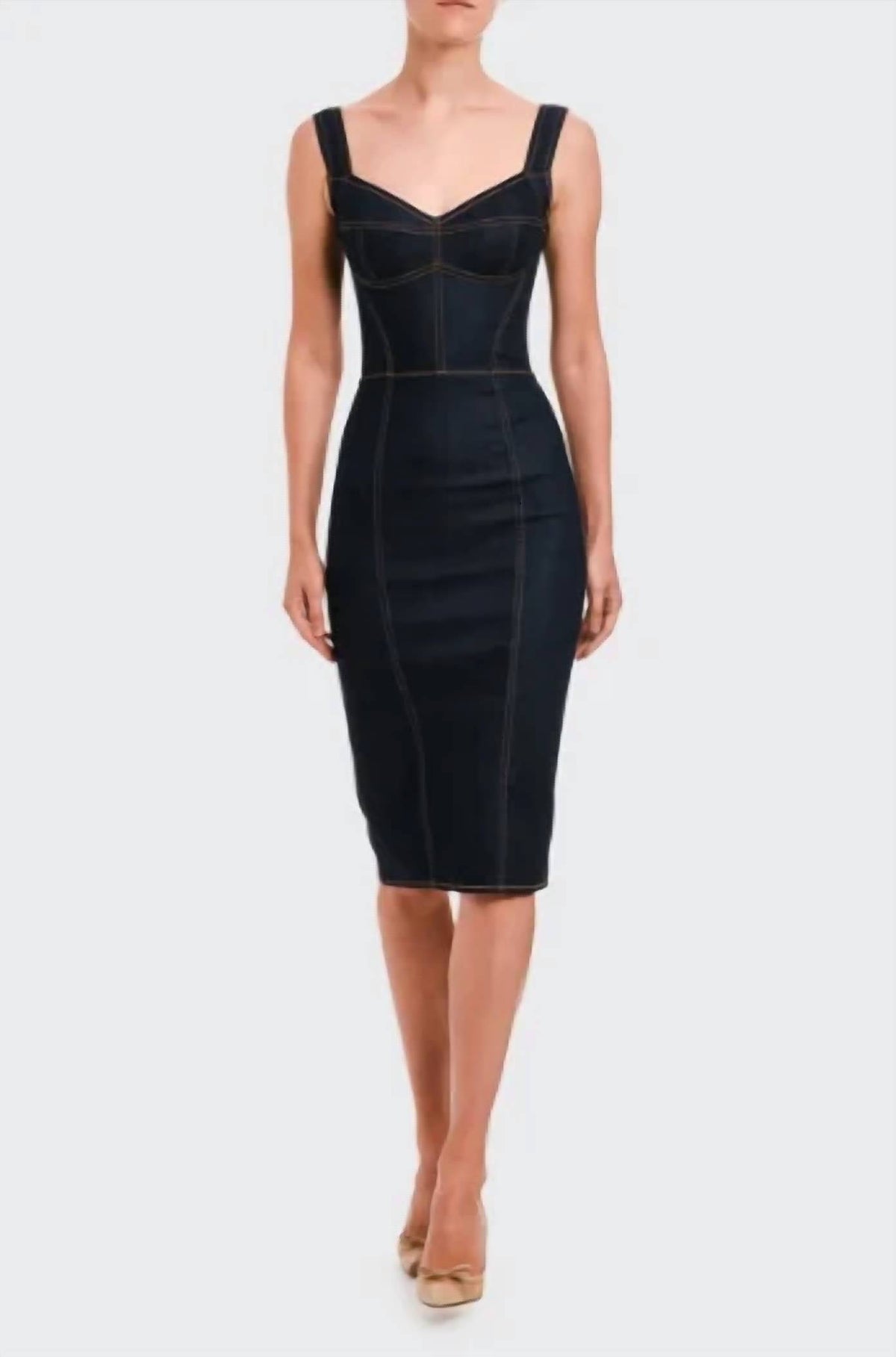 Dolce & Gabbana - Cotton Denim Midi Dress