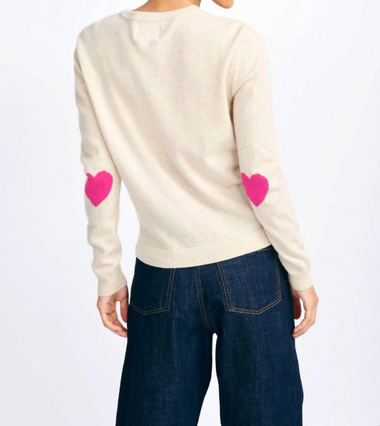 Jumper1234 - Heart Patch Crewneck Top