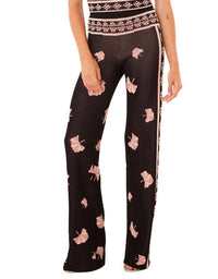 Misa Los Angeles Nuela Pants in ginko border - women's pants - alternate view